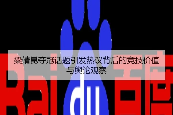梁靖崑夺冠话题引发热议背后的竞技价值与舆论观察